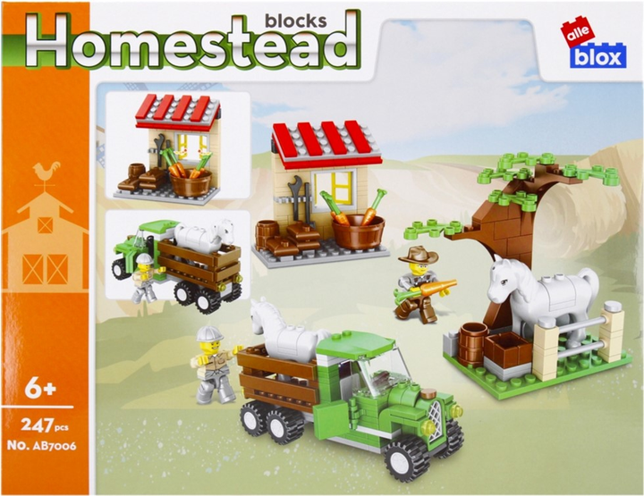 Klocki konstrukcyjne Alleblox Homestead 247 elementów (5904335830156) - obraz 3