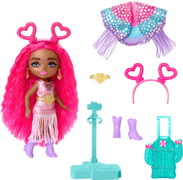Міні-лялька Mattel Barbie Extra Fly Minis Hippie 14 см (0194735154210) - зображення 2