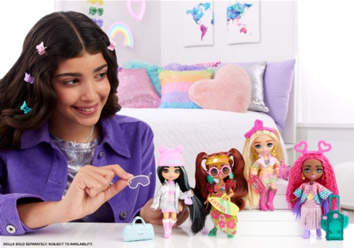 Міні-лялька Mattel Barbie Extra Fly Minis Hippie 14 см (0194735154210) - зображення 3