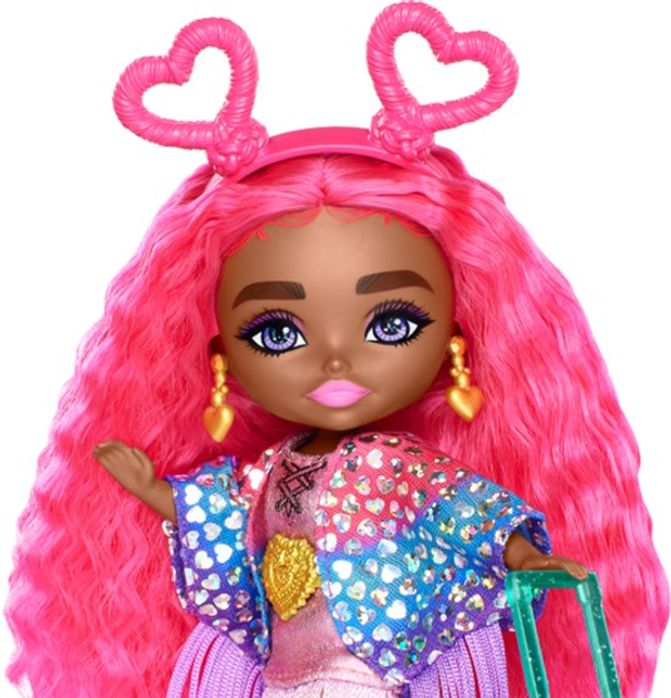Міні-лялька Mattel Barbie Extra Fly Minis Hippie 14 см (0194735154210) - зображення 4