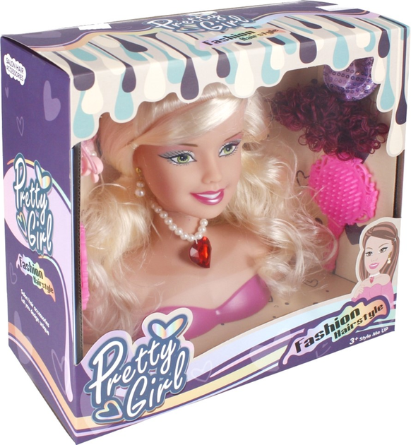 Głowa do stylizacji Fashion Hair Style Pretty Girl 21 cm (5904335892567) - obraz 7