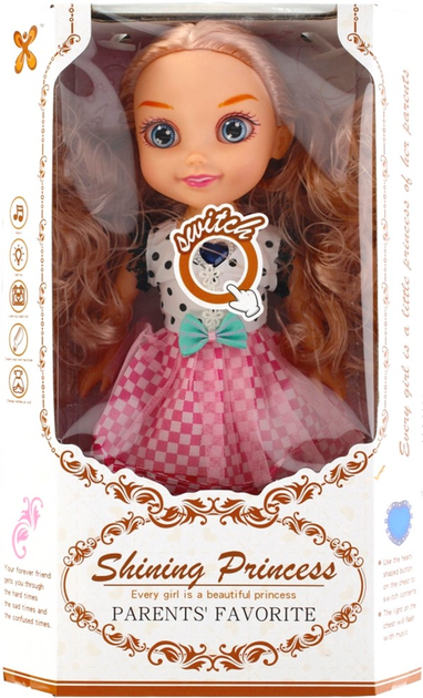 Лялька Mega Creative Shining Princess з кучерявим волоссям 35 см (5908275186298) - зображення 1