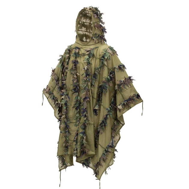 Пончо Helikon-Tex LEAF GHILLIE, US Woodland (PO-LFG-PO-03) - зображення 1