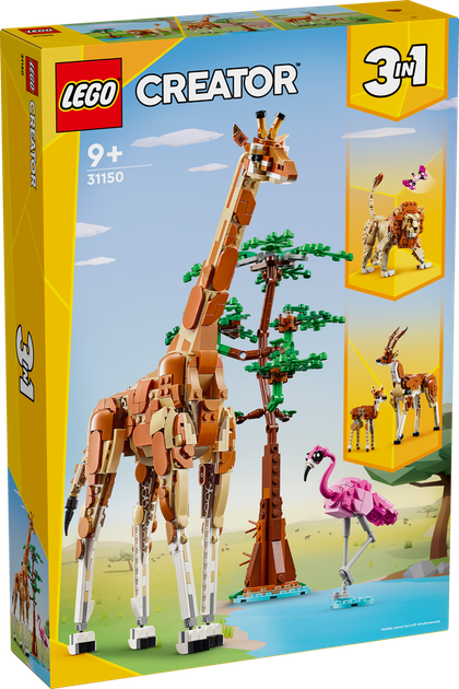 Конструктор Лего Креатор 3в1 Дикие животные сафари Lego Creator 31150 - изображение 4