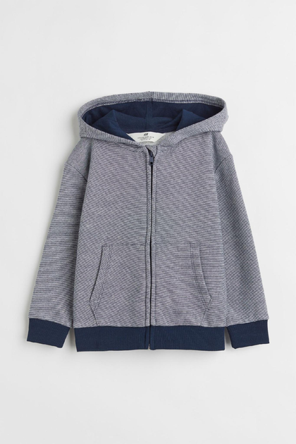 Толстовка синяя в полоску H&M 122-128см (400095823) - изображение 1