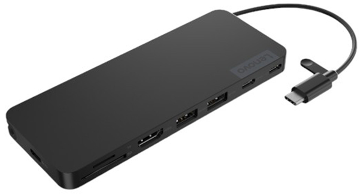 Док-станція Lenovo USB Type-C 4 портів Black (4X11N40212) - зображення 1