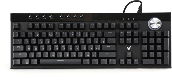Клавіатура дротова VARR Neon RGB USB Black (VMKB98RU) - зображення 1
