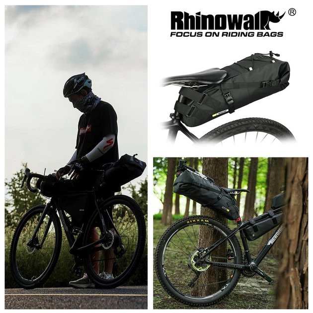 Велосипедная телескопическая сумка подседельная Rhinowalk RK5110BK Черный (RWK-RK5110BK-4434) - изображение 7