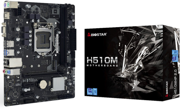 Płyta główna Biostar H510MHP 2.0 (LGA1200, Intel H510, PCI-Ex16) (H510MHP2.0) - obraz 1