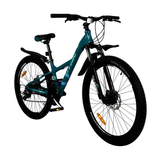 Велосипед Titan 26"Calypso -Рама-13" dark green-blue - Фото 3 Велосипед Titan 26"Calypso -Рама-13" dark green-blue - зображення 3