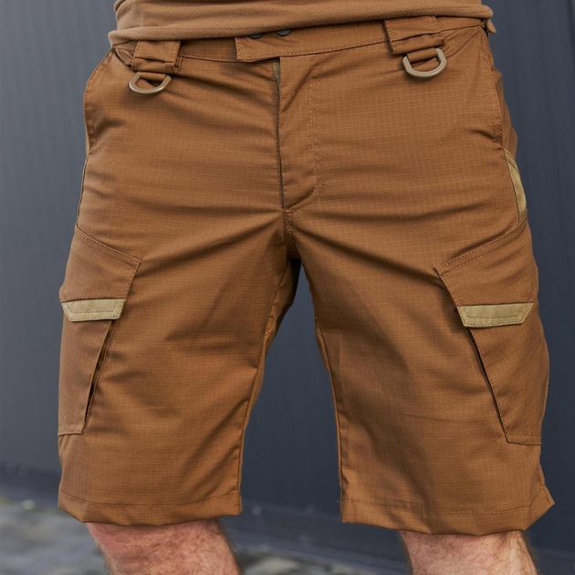 Мужские шорты Gepard рип-стоп с D-кольцами койот размер 2XL - изображение 1