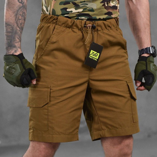 Мужские шорты 7.62 рип-стоп койот размер 3XL - изображение 1