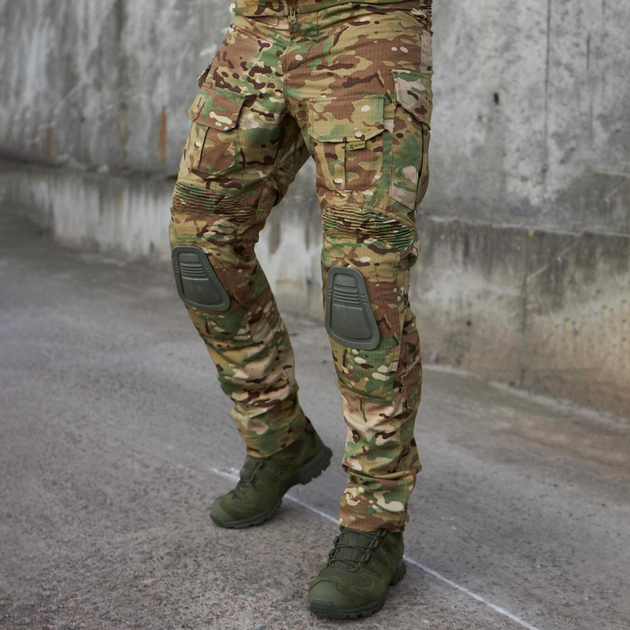 Чоловічі штани з наколінниками ріп-стоп мультикам розмір L - зображення 1