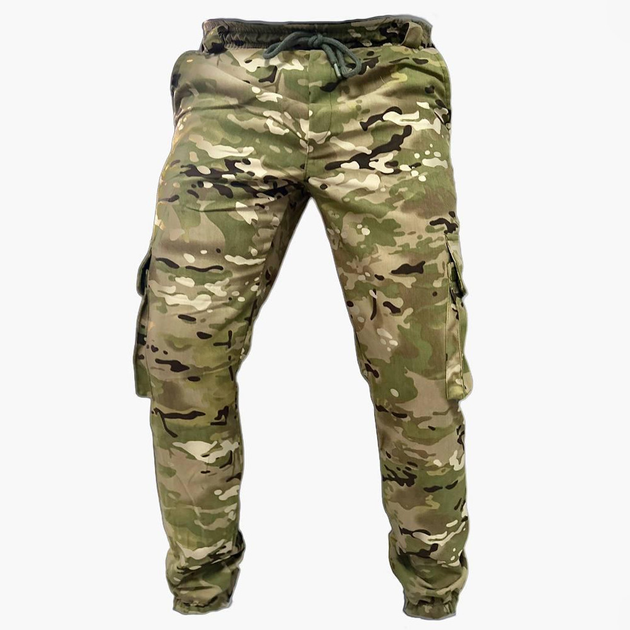Мужские штаны карго из саржи мультикам размер XL - изображение 1