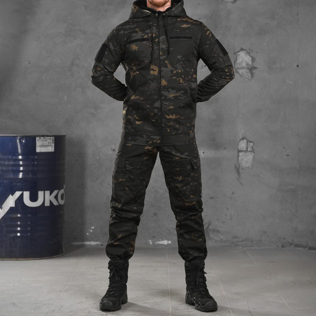 Мужская Форма рип-стоп Poseidon 3в1 Куртка + Брюки + Убакс черный мультикам размер S - изображение 2
