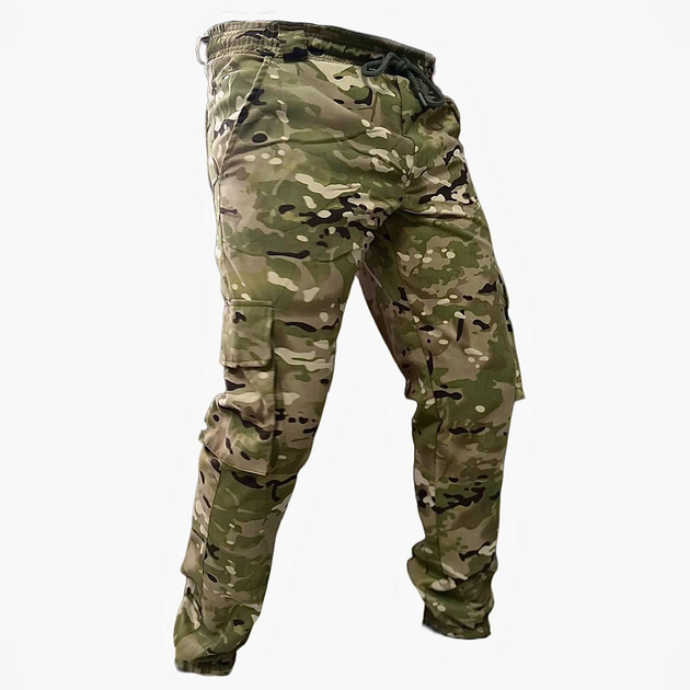 Мужские штаны карго из саржи мультикам размер M - изображение 2