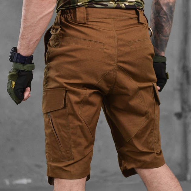 Мужские удлиненные шорты Kalista рип-стоп койот размер L - изображение 2