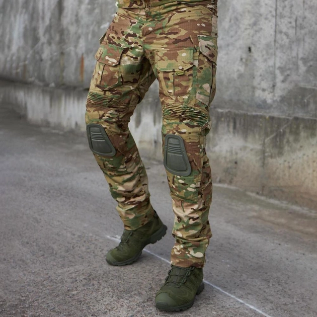 Мужские штаны с наколенниками рип-стоп мультикам размер XL - изображение 1