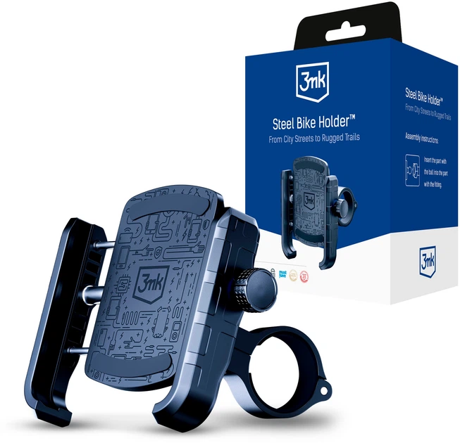 Велотримач 3mk Steel Bike Holder Black - зображення 10