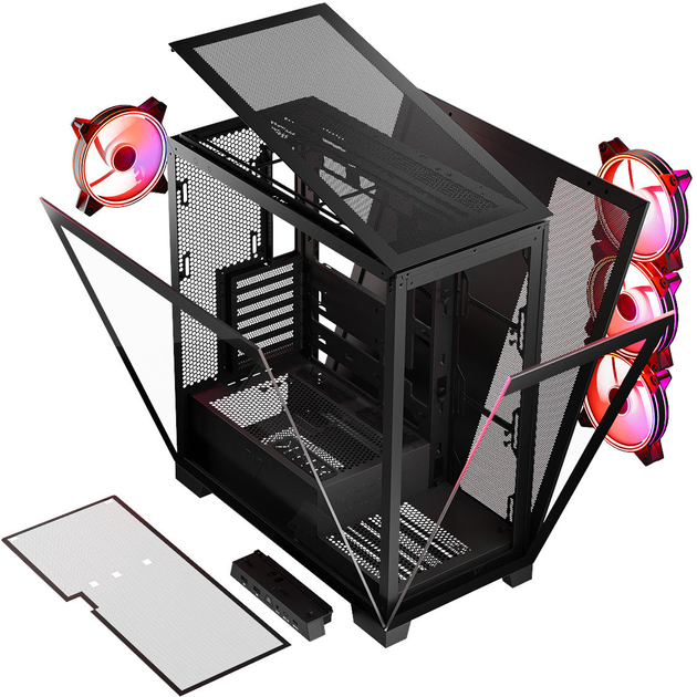 Корпус Modecom Space Apex ARGB Black (AT-SPACE-PG-10-000000-0002) - зображення 10
