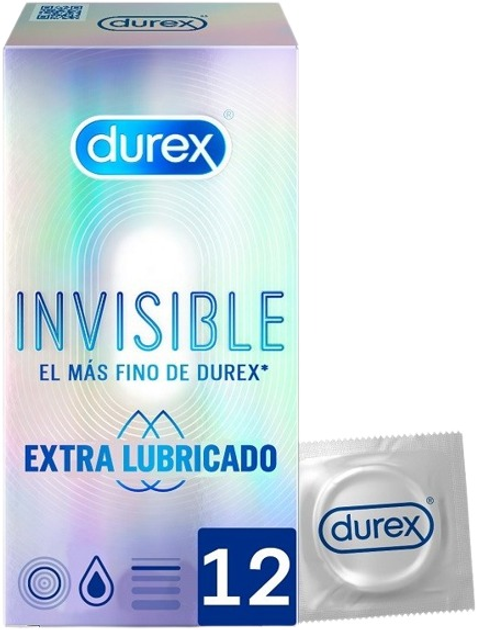 Презервативи Durex Invisible Extra Thin 12 шт (8428076000427) - зображення 1