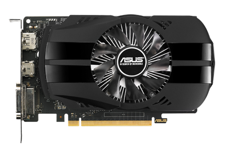 Видеокарта Asus GTX 1050Ti Phoenix (4Gb/GDDR5/128bit/DVI/HDMI/DP) PH ...