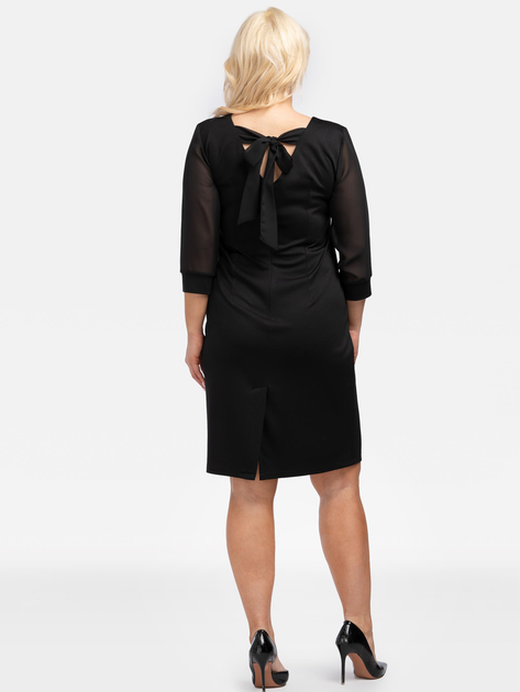 Sukienka ołówkowa damska Plus Size Karko U565 50 Czarna (5903676026631) - obraz 2