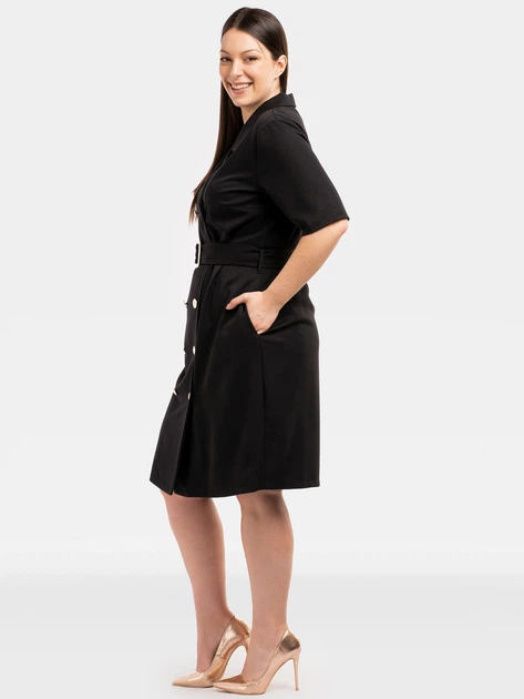 Sukienka marynarka damska Plus Size Karko SC230 50 Czarna (5903676217800) - obraz 3