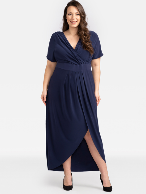 Плаття довге жіноче Karko SA623 50-52 Темно-синє (5903676039761) - зображення 1