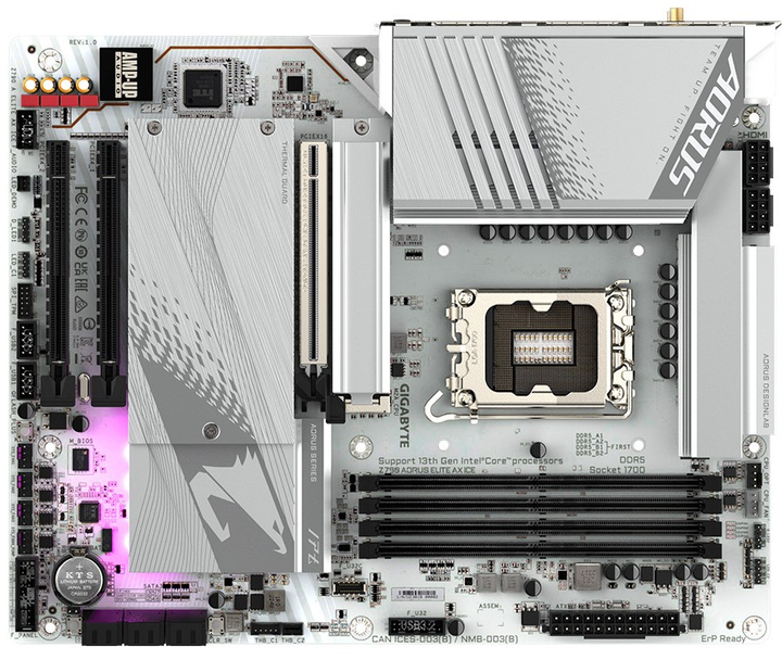 Płyta główna Gigabyte Z790 AORUS ELITE AX ICE (s1700, Intel Z790, PCI-Ex16) - obraz 3