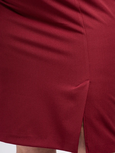 Spódnica ołówkowa damska Karko P465 48 Bordowa (5903676219767) - obraz 5