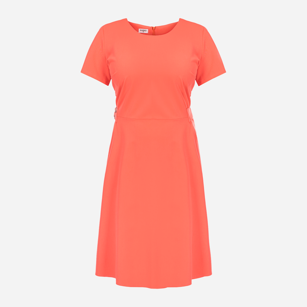 Sukienka trapezowa damska Plus Size Karko SC253 52 Koralowa (5903676222743) - obraz 4