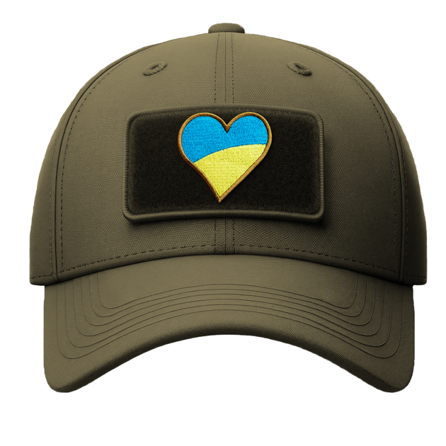 Набор шевронов 2 шт нашивка на липучке Флаг Украины Сердце вышитый патч 6 х 6.5 см (2200004269221) - изображение 2