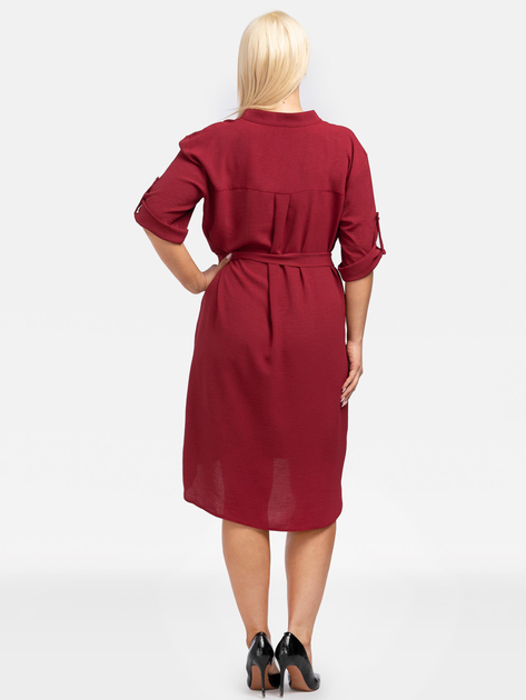 Плаття-сорочка жіноча Karko SA968 46-48 Червоне (5903676025337) - зображення 2