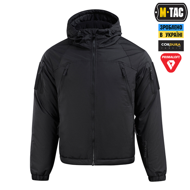 Куртка зимняя XL/L Pro Primaloft M-Tac Gen.III Black Alpha - изображение 2
