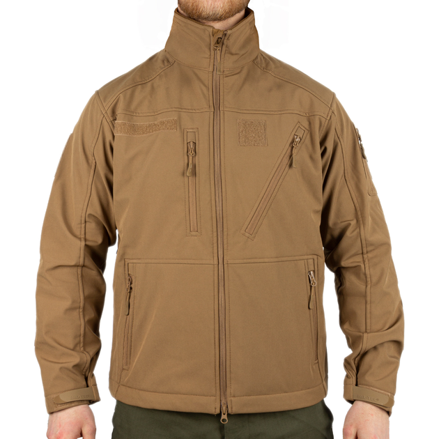 Куртка демісезонна софтшелл SOFTSHELL JACKET SCU 2XL Coyote - зображення 1