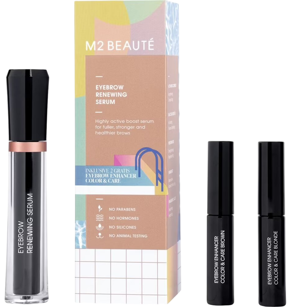 Сироватка для брів M2 Beaute Eyebrow Renewing Serum Lote 2 шт (4260180219531) - зображення 1