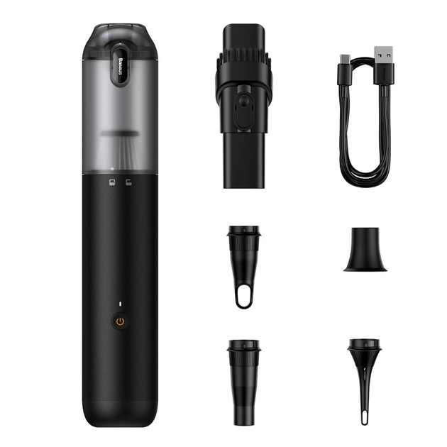 Автомобільний пилосос Baseus A3 lite Handy Vacuum Cleaner (12000pa) Black (VCAQ050001) - зображення 6