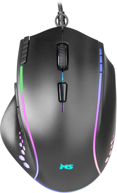 Mysz MS NEMESIS C370 RGB USB Czarny (MSP20053) - obraz 1