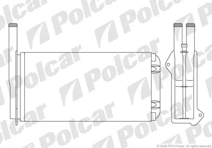 Радіатор пічки Polcar 3206N81 91AG18B539AB, 91AG18B539AA, 1050091 - зображення 1