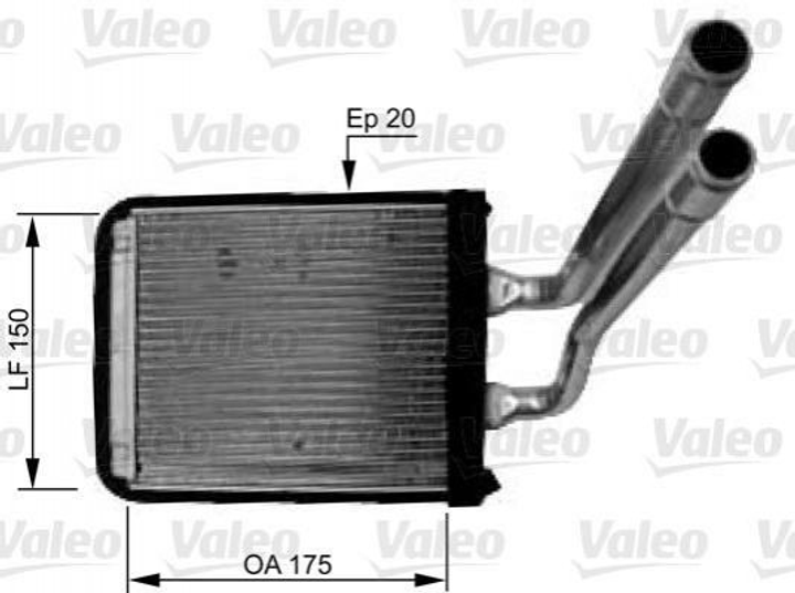 Радіатор пічки Valeo 812436 KIA Picanto 9713807000 - зображення 2