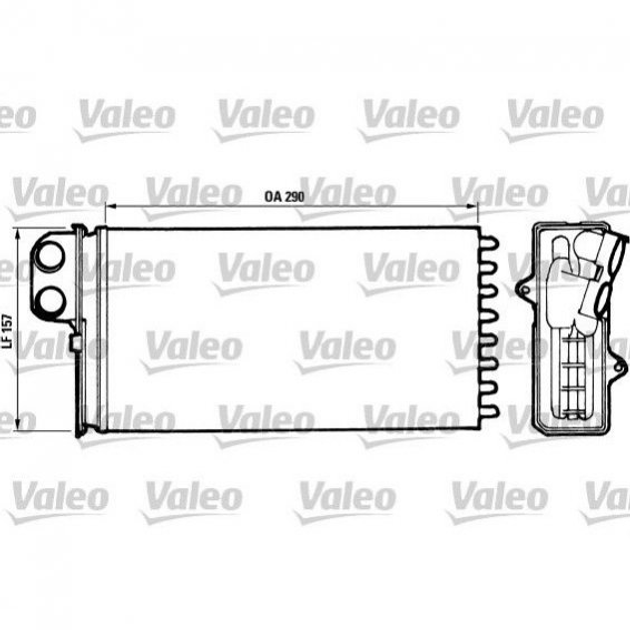 Радиатор печки Valeo 812037 Peugeot 605 644889, 95651001 - изображение 1