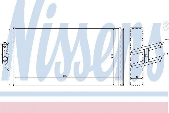 Радіатор пічки NISSENS 72005 0028356801, 6418300461, A6418300461 - зображення 1