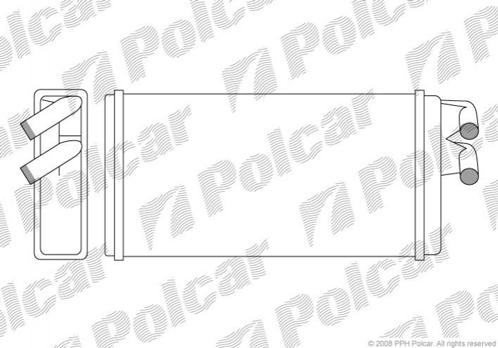 Радіатор грубки Polcar 1315N81 Audi A6, 100 443819031C, 443819031B, 443819030 - зображення 1