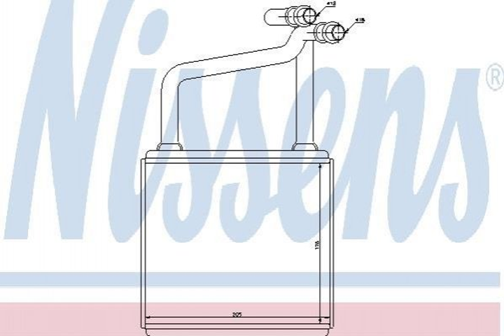 Радиатор печки NISSENS 72031 Mercedes E-Class, CLS-Class 2118300461, A2118300461 - изображение 1