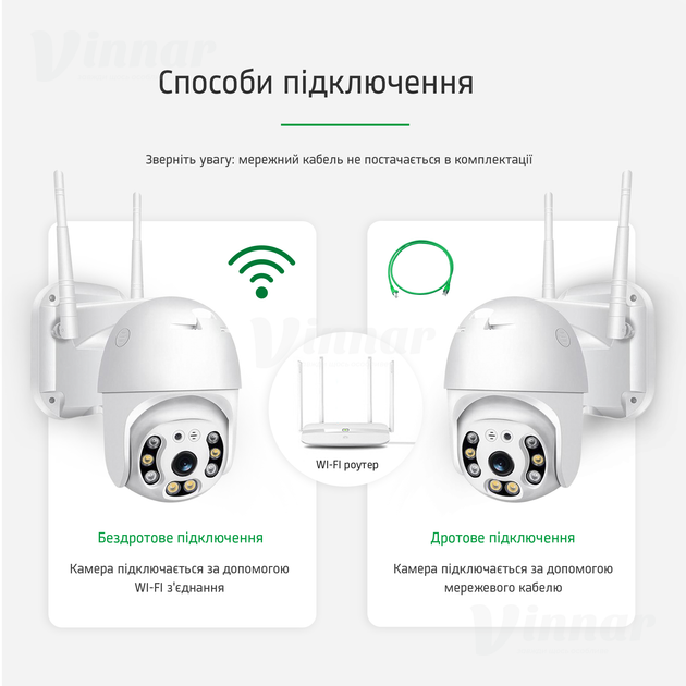 Поворотна вулична IP WIFI камера відеоспостереження HD-63 ICSee - 4мп + карта 64 гб (1857-5-1) - зображення 2