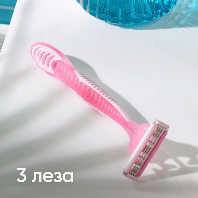 Одноразові станки для гоління (Бритви) жіночі Simply Venus 3 12 шт. (7702018070732) - зображення 4