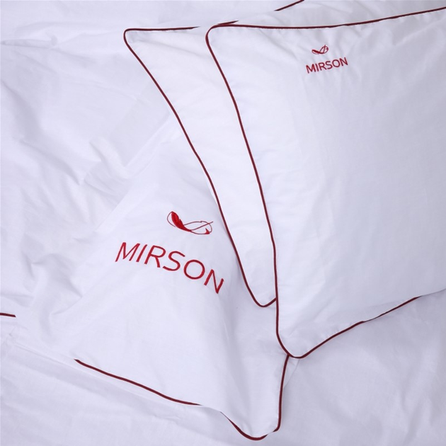 Акція на Комплект постільної білизни MirSon Ranforce Elite Corner 11-2107 "White" 200х220 см від Rozetka