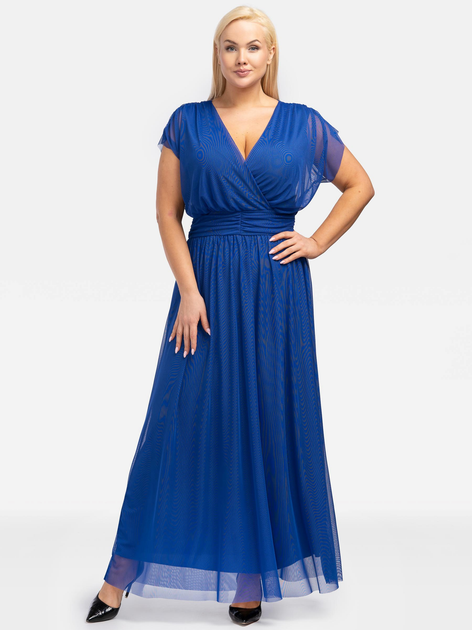 Сукня вечірня довга літня жіноча Karko SB122 40 Синя (5903676061373) - зображення 1