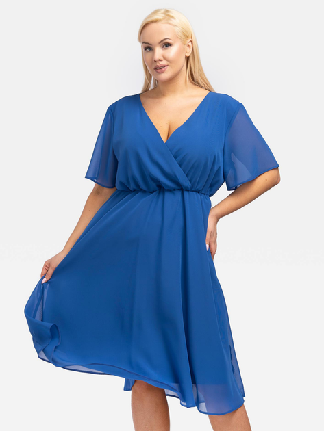 Сукня міді літня жіноча Karko SB272 44 Синя (5903676095767) - зображення 1